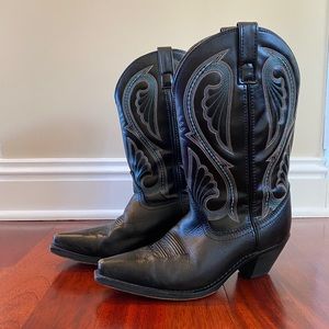 Laredo Women’s Black Cowboy Boots - Size 8.5